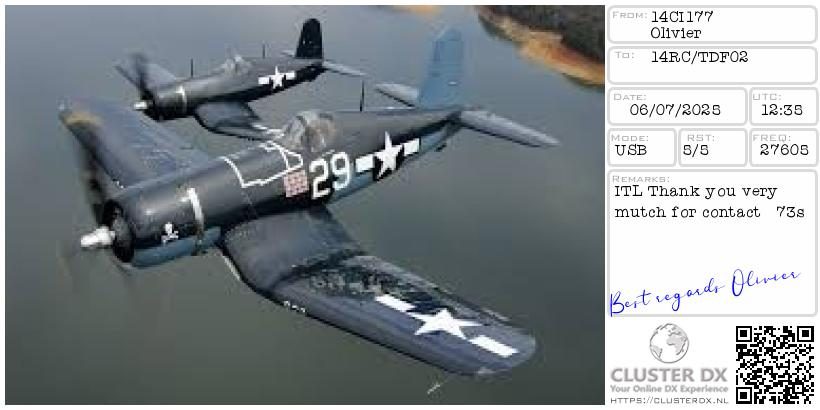 eQSL de 14CI177 OLIVIER - France 🇫🇷