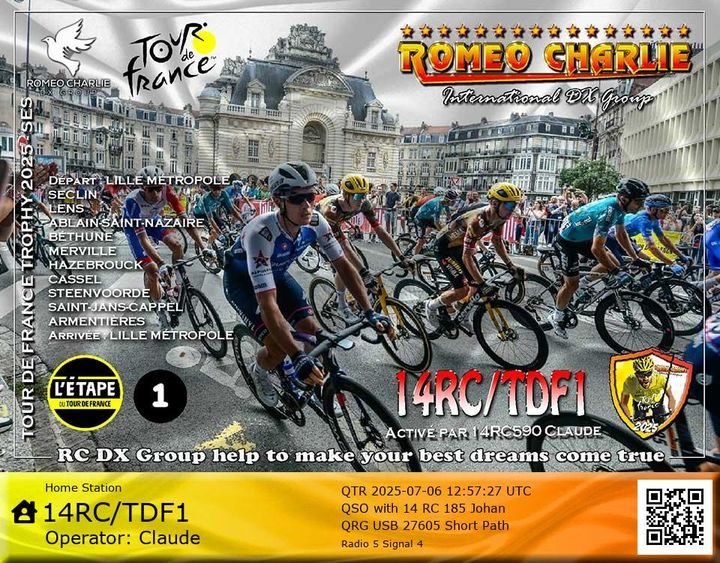 eQSL de 14RC TDF1 - France 🇫🇷