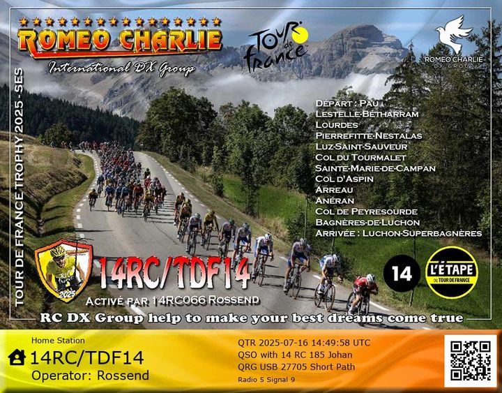 eQSL de 14RC TDF14 - France 🇫🇷