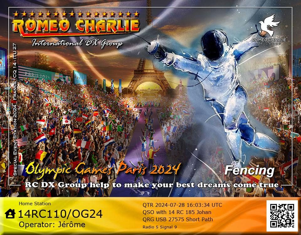 eQSL de 14RC110 OG24 JEROME - France 🇫🇷