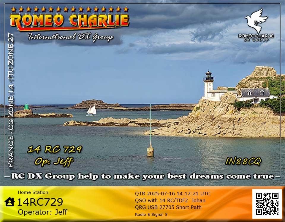 eQSL de 14RC729 JEFF - France 🇫🇷