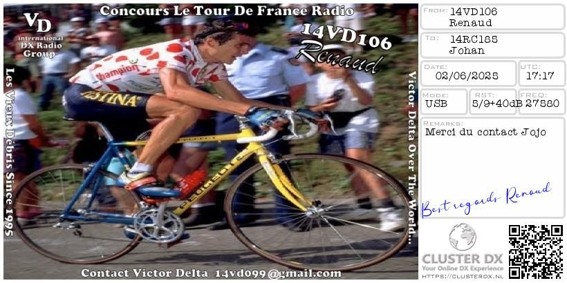 eQSL de 14VD106 RENAUD - France 🇫🇷