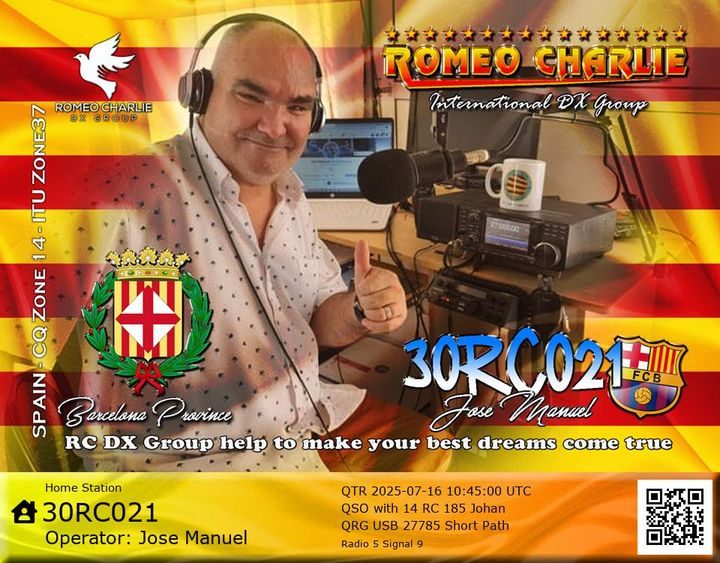 eQSL de 30RC021 JOSE MANUEL - Espagne 🇪🇸