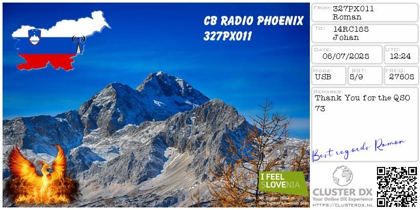 eQSL de 327PX011 ROMAN - Croatie 🇭🇷
