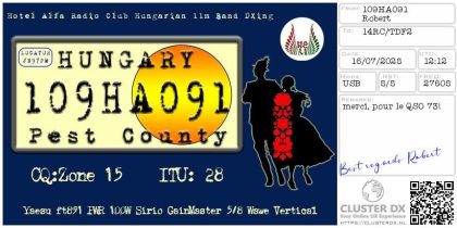 eQSL 109HA091 ROBERT