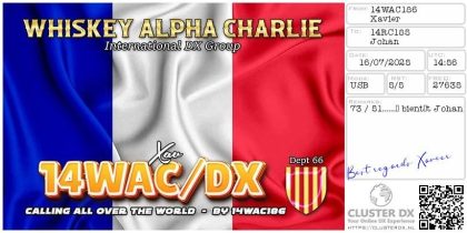 eQSL 14WAC186 XAVIER