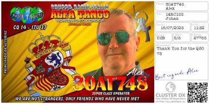 eQSL 30AT748 ALEX