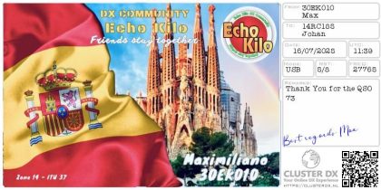 eQSL 30EK010 MAXIMILIANO