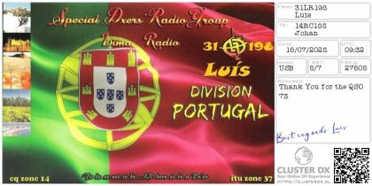 eQSL 31LR198 LUIS